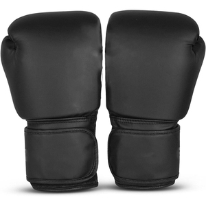 Guantes de Boxeo Dawnforce Fight Gear de Cuero Negro con Cierre Completo en los Dedos, Impermeables, para Entrenamiento, para Adultos, 8oz 12oz 14oz 16oz - Product Image 3