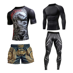 เสื้อรัดกล้ามเนื้อคุณภาพสูงสำหรับเยาวชน แบบกำหนดเอง X Martial สำหรับผู้ชาย เสื้อรัดกล้ามเนื้อสำหรับเล่นเซิร์ฟและกางเกงขาสั้น - Product Image 4