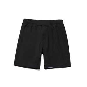 Shorts de boxe blancs pour hommes avec ceinture noire et design fendu, séchage rapide, en polyester, pour arts martiaux - Product Image 4