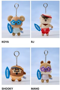 ชุดพวงกุญแจตุ๊กตากระดาษ BTS BT21 บุซาน วากาชั่น พร้อมที่ใส่การ์ดรูปภาพ ดีไซน์เกาหลี - Product Image 5