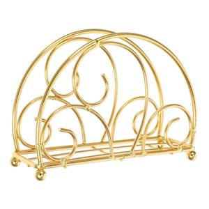Modern Metal Napkin Holder Gold Finish Decorative Tissue Rack for <b>Dining</b> <b>Table</b> Kitchen Counter Home Hotel Restaurant Decoration - Product Image 5