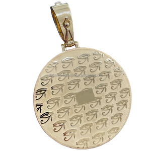 Colgante de Moissanita Plata Peace con Logotipo Personalizado, Joyería Hip Hop Bañada en Plata con Letra Iced y Engaste de Bisel Principal IGI, Ideal para Fiestas - Product Image 4