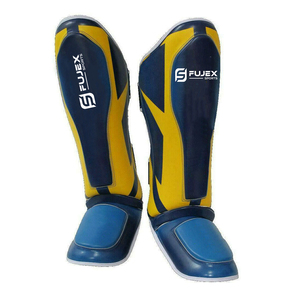 MMA Muay Thai Training <b>Leg</b> <b>Warmers</b> Light Kicking Shin Pads New Professional Protection PU Leather Boxing Shin Guards Ankle - Product Image 3