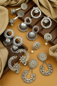 Pendientes de rubí de moda para mujer de tendencia de hierro, Pendientes colgantes de novia chapados en oro de latón de estilo bohemio - Product Image 2