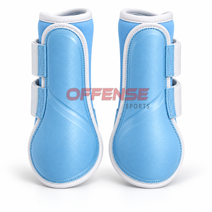 Bottes de brossage pour chevaux légères avec doublure rembourrée, fermetures sécurisées et soutien flexible pour une utilisation équestre quotidienne confortable - Product Image 1