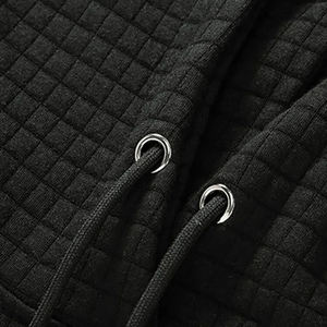 Sweat à capuche épais 100 % coton molletonné personnalisé pour homme, coupe oversize, streetwear d'hiver, qualité supérieure - Product Image 5