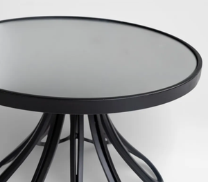Soporte Redondo de Cristal para Pastel LMB, 1 Pieza, Base Metálica Negra para Exhibición de Postres, Bandeja para Servir, Decoración para Fiestas y Panaderías - Product Image 2