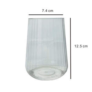 Verre à vin sans pied en Tritan, incassable, côtelé, couleur personnalisée - Product Image 2