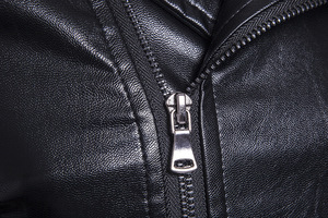 Manufacturer High Quality Premium Custom Men's Genuine Black Leather Varsity <b>Jacket</b> <b>Thin</b> <b>Waterproof</b> Breathable Slim Fit OEM - Product Image 5