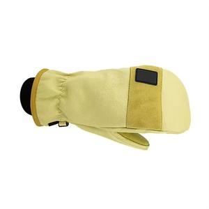 Gants d'hiver en laine 100% de haute qualité, mitaines en coton tricoté épais avec impression en silicone pour une chaleur antidérapante, nouveaux gants mitaines - Product Image 3