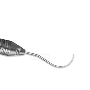 DENTRIC IMPLANTS Double End Endo Explorer, manche en acier satiné épais # 6 sources d'alimentation manuelles, poignée ergonomique, certifiées CE Classe I - Product Image 6