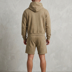 Custom <b>Men's</b> Clothing Hoodie and Shorts <b>2</b>-<b>Piece</b> <b>Set</b> New Arrival Latest Design <b>Men</b> Hoodie and Shorts <b>Set</b> - Product Image 3