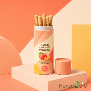 Paquetes de Miswak con Sabor a Durazno, Paquete de 6 Palitos de Cuidado Bucal de Primera Calidad para la Limpieza Diaria de los Dientes, Empaque Individual y al por Mayor - Product Image 3