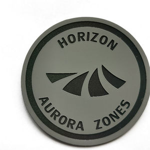 Logo en caoutchouc PVC de forme personnalisée pour la promotion de la marque d'entreprise, patch en caoutchouc haute densité pour un branding professionnel - Product Image 1