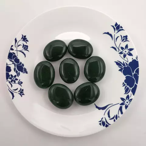 Ónix Verde Natural Pulido, Piedra Semipreciosa Tallada en Forma de Huevo, Adorno Decorativo para Escritorio, Regalo Artesanal - Product Image 4