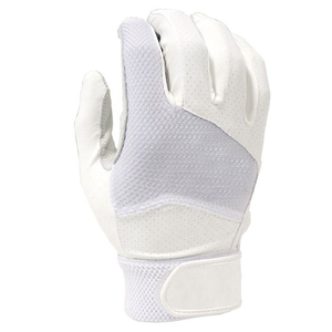 Gants de frappe de baseball pour hommes en cuir, ajustement ergonomique, rembourrage flexible en spandex sur la paume, sangle réglable, résistants à l'humidité, adhérence durable - Product Image 3