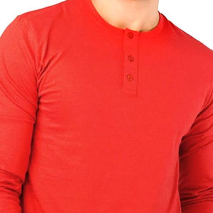 T-shirt en coton léger à manches longues pour homme, col rond, respirant, décontracté, à porter au quotidien, tendance - Product Image 2