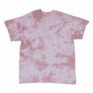 Camiseta Casual de Manga Corta con Cuello Redondo y Estampado Tie-Dye Rojo para Hombre, Corte Regular, Tejido de Punto - Product Image 2