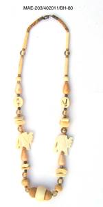 Collar de Cadena con Cuentas de Hueso Hecho a Mano Estilo Vintage MAE, Joyería de Moda con Forma de Corazón y Redonda para Mujer, Ideal para Fiestas, Mejor Precio al por Mayor - Product Image 3