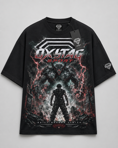เสื้อยืดกราฟิกพรีเมียมสั่งทำพิเศษ ทรงโอเวอร์ไซส์ ลายอนิเมะ ผ้าคอตตอนหนานุ่ม สไตล์วินเทจ ไหล่ตก สตรีทแวร์ เสื้อยืดออกกำลังกายสำหรับผู้ชาย ผลิตโดยโรงงาน - Product Image 1