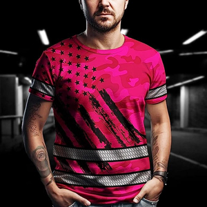 Chemises haute visibilité à manches courtes Classe 3, chemises de sécurité imprimées par sublimation pour hommes et femmes - Product Image 3