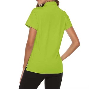Nouveau design, polo de golf doux pour femmes, vente en gros de polos en polyester imprimés pour femmes avec logo personnalisé - Product Image 4