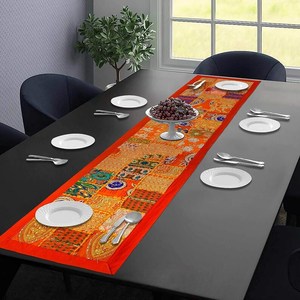 Vintage Embroidered Cotton <b>Table</b> <b>Runner</b> Floral Patchwork Rectangle <b>Table</b> Mat Washable Decor for Home Wedding Party - Product Image 4