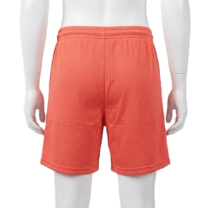 Shorts Bermuda en toile tricotée à taille mi-haute avec logo frontal, décontractés, respirants, couleur unie, avec cordon de serrage, séchage rapide, personnalisables, vente en gros - Product Image 1