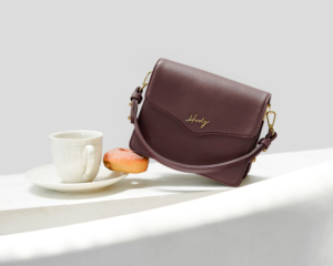 Luxury Fashion Lady Authentic Satin Lined Premium Synthetic Leather Solid Pattern Mona <b>Shoulder</b> Bag Unique Braided <b>Strap</b> Detail - Product Image 4