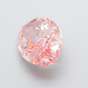 Diamant synthétique cultivé en laboratoire, diamant de qualité supérieure cultivé en laboratoire, rose vif fantaisie, taille ovale, 7,03 carats, VS2 - Product Image 2