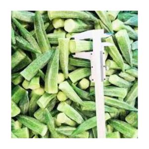 Okra entière, cuite à la vapeur et surgelée, transformation IQF, légumes d'okra sans arôme artificiel, idéale pour la cuisson. - Product Image 2