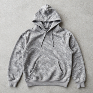 เสื้อสเวตเตอร์แบบสวมหัวผ้าฟลีซผ้าฝ้ายฟอกสีสไตล์วินเทจซักได้ - Product Image 3