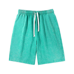 กางเกงขาสั้นยีนส์ผู้ชายคุณภาพสูง สไตล์วินเทจ ล้างสีแบบแอซิดวอช แฟชั่นใหม่ลำลอง ใส่เล่นกีฬา ราคาขายส่ง - Product Image 2