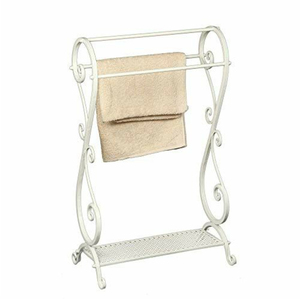 Porte-serviettes mural classique en acier finition inox pour salle de bain, salle d'eau des invités et cuisine d'hôtel – Idéal pour serviettes – Prix bas - Product Image 5