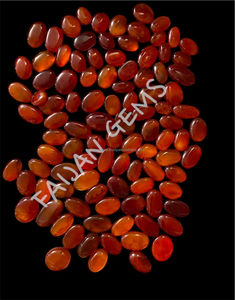 Cabujón de piedras preciosas sueltas de ónix rojo Natural, forma de mezcla pulida, colgante de joyería de todos los tamaños, fabricación de piedra FAIJAN GEMS de terceros - Product Image 2