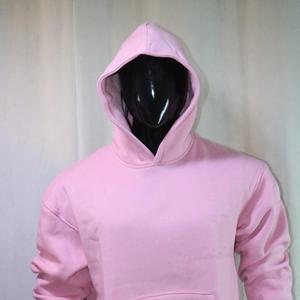 เสื้อสเวตเชิ้ตมีฮู้ดสีชมพู ยูนิเซ็กส์ ทรงปกติ ผ้าฟลีซคอตตอน ลำลอง มีกระเป๋า โลโก้ที่แขนซ้าย เสื้อผ้าสำหรับฤดูใบไม้ร่วง คลับสปอร์ต - Product Image 3