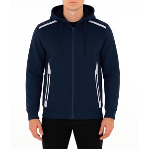 Long Sleeve Hooded Sweatshirt <b>Decorative</b> Detail Soft Touch Fabric Relaxed Fit Pullover Hoodie - Product Image 6