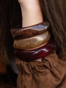 Transparent <b>Resin</b> Bangles For Women Trendy Accessories Stylish <b>Resin</b> Bracelet Set For Women Party Jewelry - Product Image 3