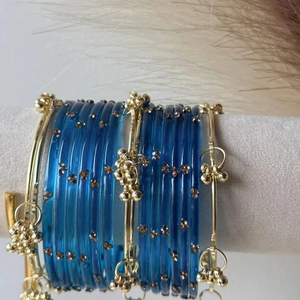 Bracelets tendance élégants en verre plaqué argent pour femmes, empilables, écologiques, design unique, accessoires de poignet modernes pour le quotidien - Product Image 1