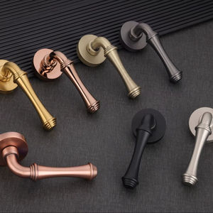 Manija de Puerta Elegante de Latón Macizo, Color Beige Arena Dorado, Magnética, Silenciosa, Moderna, Fácil Instalación, Herraje para Muebles Hecho a Medida - Product Image 1