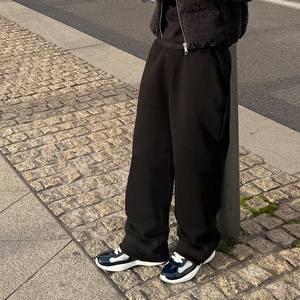 Pantalon de survêtement en toile épaisse pour homme, style streetwear hip-hop, taille élastique, délavage clair, respirant, en coton, imprimé, personnalisé par le fabricant - Product Image 2