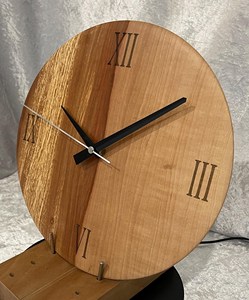 Natural Wooden <b>Clock</b> Budget Friendly Stylish <b>Wall</b> <b>Clock</b> for Living Room <b>Bedroom</b> Office and Decoration - Product Image 6