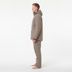 Combinaison de ski d'hiver pour homme - Combinaison imperméable coupe-vent en polaire isolante avec fermeture éclair, taille personnalisée, vêtements d'extérieur - Product Image 2