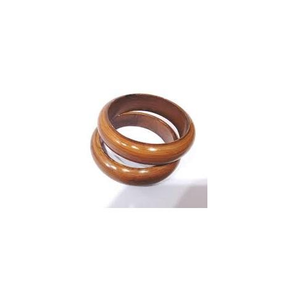 Brazalete de Madera de Lujo de Alta Calidad, Diseño Personalizado, Juego de 2 Piezas para Mujeres y Niñas, para Bodas y Fiestas, Artesanía Natural - Product Image 4