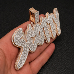 จี้ฮิปฮอปดีไซน์ใหม่ ประดับเพชรแบบ Iced Out เงินแท้ 925 และทองคำ พร้อมเพชรระดับความใส VVS สำหรับขายส่งออก - Product Image 5