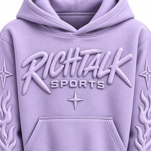 Hoodies brodés effet vieilli, service OEM, 100% coton, pour homme, hiver, pull-over, écologique, respirant, séchage rapide, avec poche – Meilleures ventes - Product Image 4