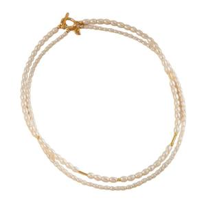 สร้อยคอจี้ไข่มุกแท้ธรรมชาติ ดีไซน์สวยหรู สไตล์ใหม่ ยอดนิยมสำหรับผู้หญิง ประดับด้วยเงินแท้ ดีไซน์ประณีต เหมาะสำหรับใส่ที่ไหปลาร้า - Product Image 5