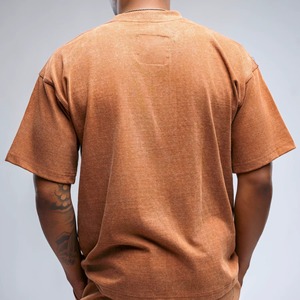 Conjunto de Sudadera y Pantalones Cortos de 2 Piezas de Talla Grande con Lavado Ácido de Alta Calidad, Color Sólido, Sudadera con Capucha, Personalizable con Logotipo - Product Image 3