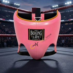 Ensemble de protection professionnel en cuir haut de gamme pour adultes, personnalisable, pour entraînement, sans boxe il n'y a pas de vie, avec protège-tête et protège-glandes, vente chaude - Product Image 4