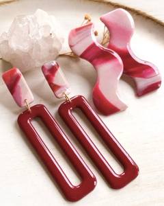 Trendy Epoxy Resin Chandelier Earring For Party Event Festive Hand Polished Women Fashion Lucite Dangle Party Jewelry <b>Accessory</b> - Product Image 2